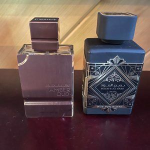 Lattafa Oud for Glory 3.4 0z and Al Haramain Amber Oud 1.7 oz